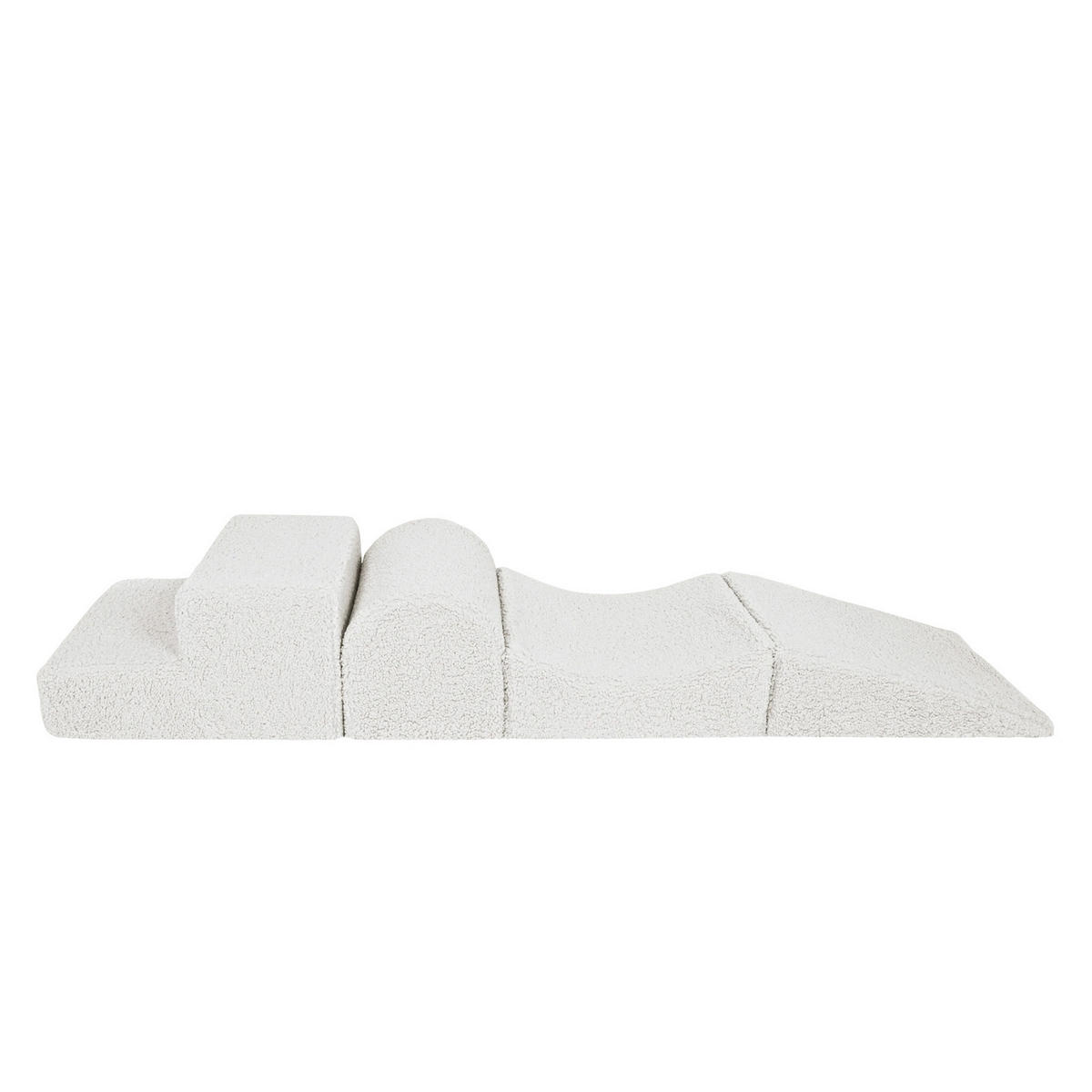SCHAUMSTOFF-BAUSTEINE für Kinder, Bearly, Weiß - Weiß Hochglanz, Textil (45/30/195cm) - MeowBaby