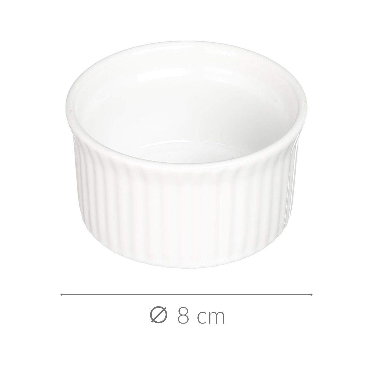 AUFLAUFFORM Keramik 8/8/5 cm - Weiß, Keramik (8/5/8cm) - Secret de Gourmet