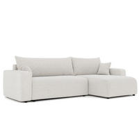 ECKSOFA Luna Max Mit Schlaffunktion - Beige, Holzwerkstoff/Textil (145/278cm) - Fun Möbel