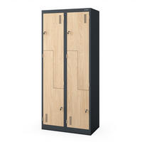 KLEIDERSCHRANK Typ L JULIA 185x80x45 cm - Anthrazit/Sonoma Eiche, Metall (80/185/45cm) - Jan Nowak