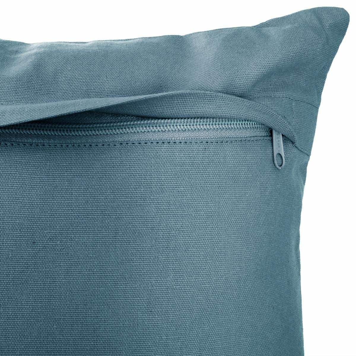 ZIERKISSEN 38/38 cm - Blau, Naturmaterialien (38/38cm) - Atmosphera Createur d´interieur