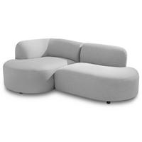 GARTENSOFA SORRENTO - Hellgrau, Kunststoff (225/73/141cm) - IDIMEX