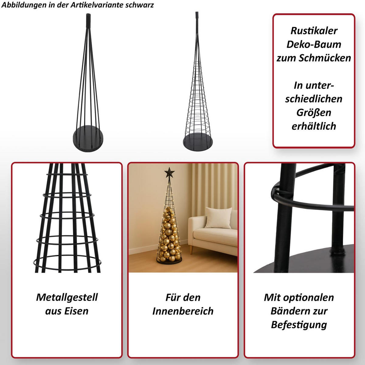 DEKO-BAUM Silber - Silberfarben, Metall (38/160cm) - MCW