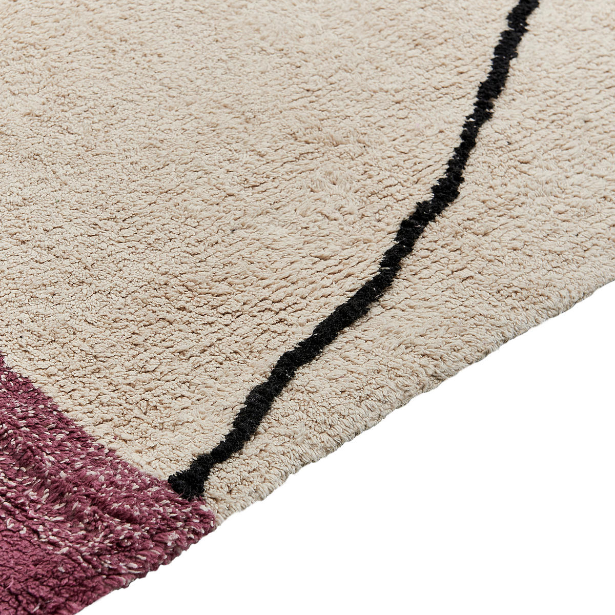KURZFLOR-TEPPICH Afsar 200/140 cm - Beige, Textil (140/200cm) - Beliani