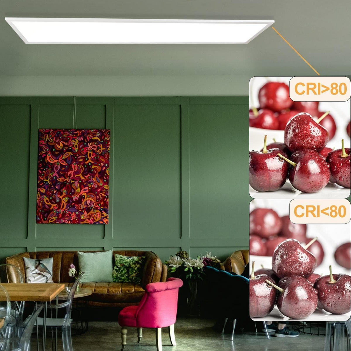 LED-DECKENLEUCHTE Nelly 120/30/1 cm - Weiß, Metall (120/30/1cm) - Nettlife