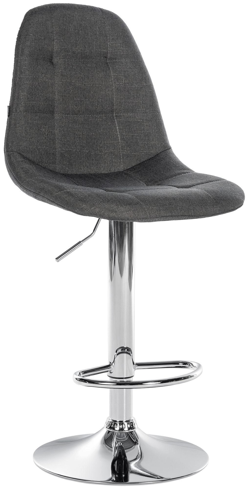 BARHOCKER Metall dunkelgrau - Dunkelgrau, Textil/Metall (47/99/56cm) - CLP