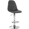 BARHOCKER Metall dunkelgrau - Dunkelgrau, Textil/Metall (47/99/56cm) - CLP