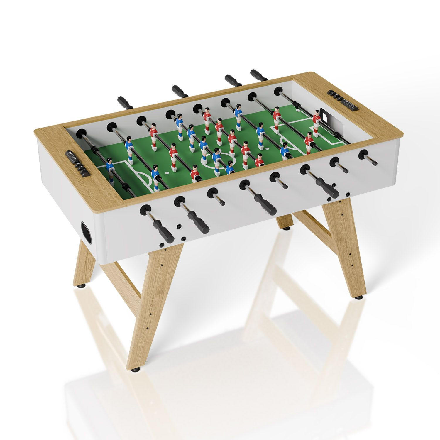 TISCHKICKER ProKick weiß/ natur - Weiß, Holz (76/88/142cm) - Artsport