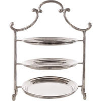 ETAGERE Classico 24,5x17x30cm - Silberfarben, Metall (24.5/30cm) - FURNARO