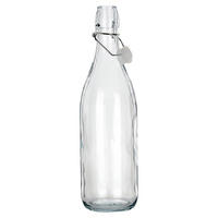 LAGERFLASCHE Bügelverschluss 1 l Transparent - Transparent, Glas (8/31.5/8cm) - Orion 