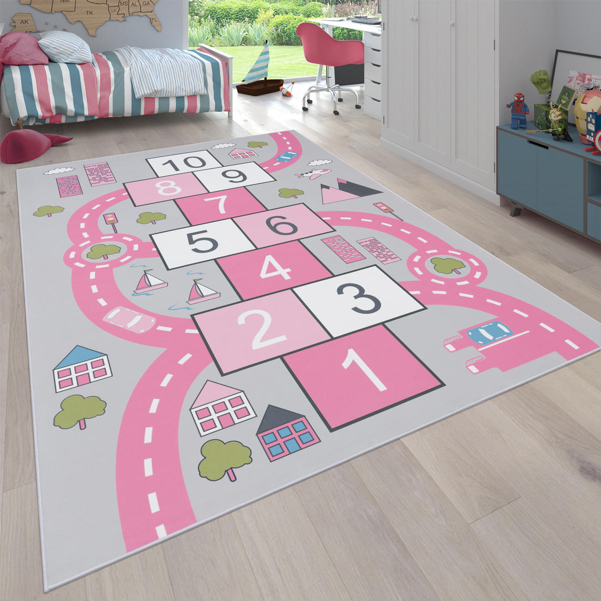 KINDERTEPPICH 200/290 cm Bino 569 - Pink, Textil (200/290cm) - Paco Home