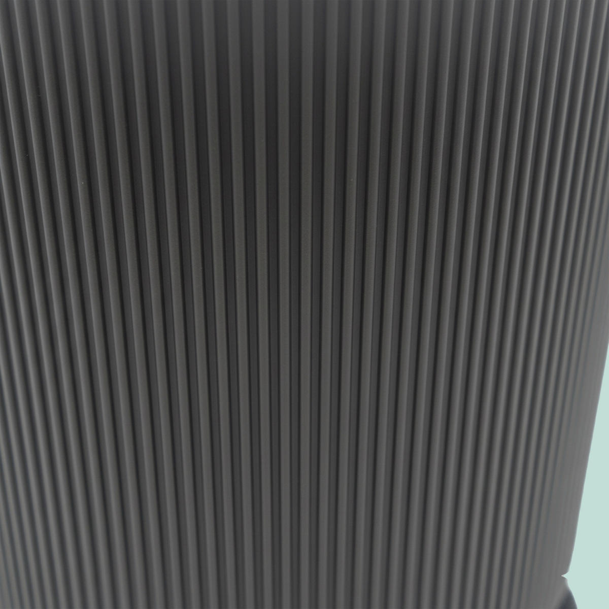 2XBLUMENTOPF - Anthrazit, Kunststoff (20cm) - Relaxdays