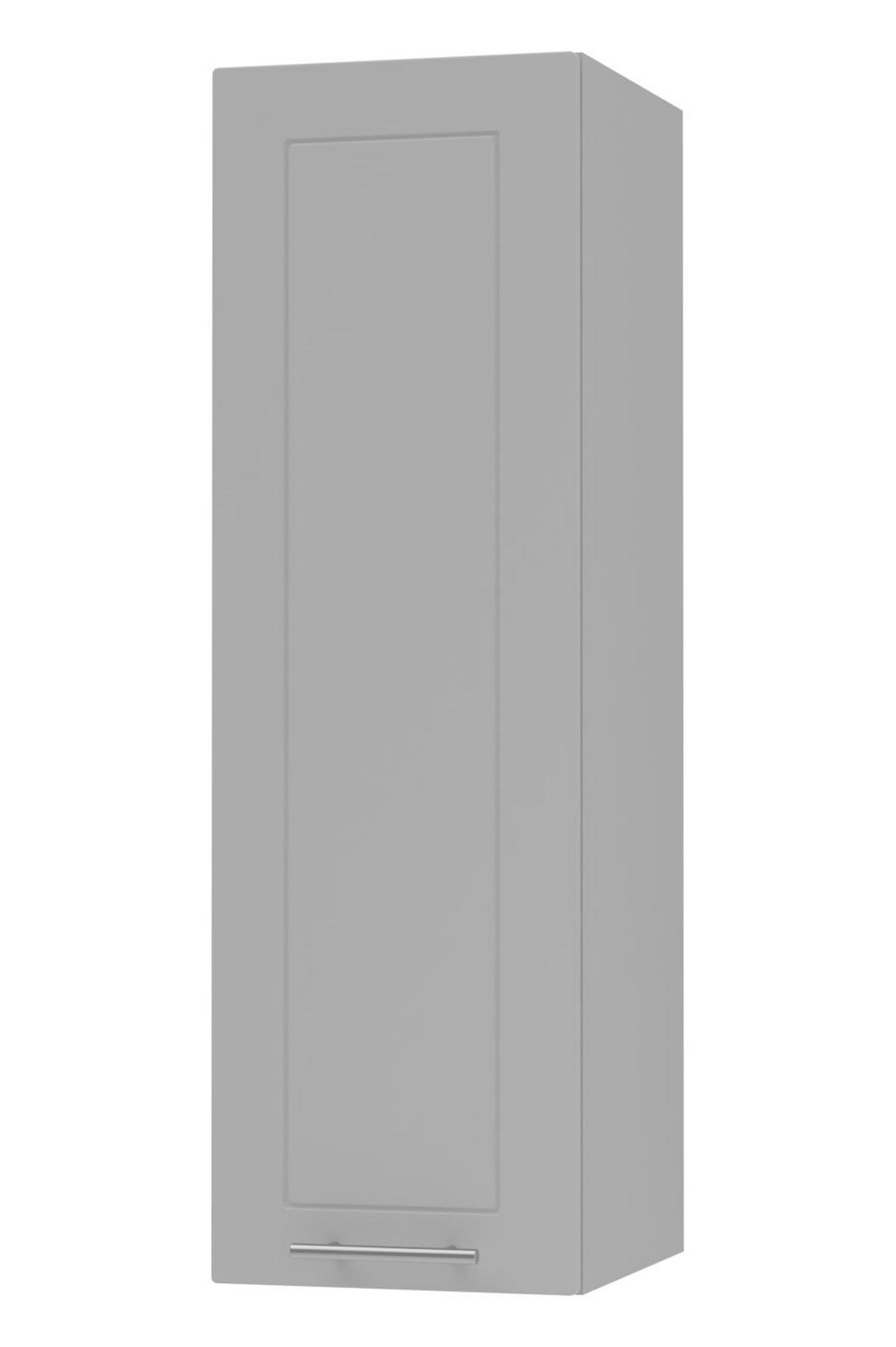 KÜCHENHÄNGESCHRANK Kvantum W4/30 Dust Grey Matt / Grau Matt 30 / 32,5 / 96cm - Grau, Holz/Holzwerkstoff (30/96/32.5cm) - Feldmann-Wohnen