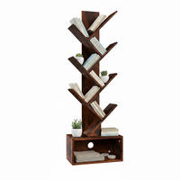 REGÁL - hnědá, kompozitní dřevo (38/113/20cm) - Relaxdays