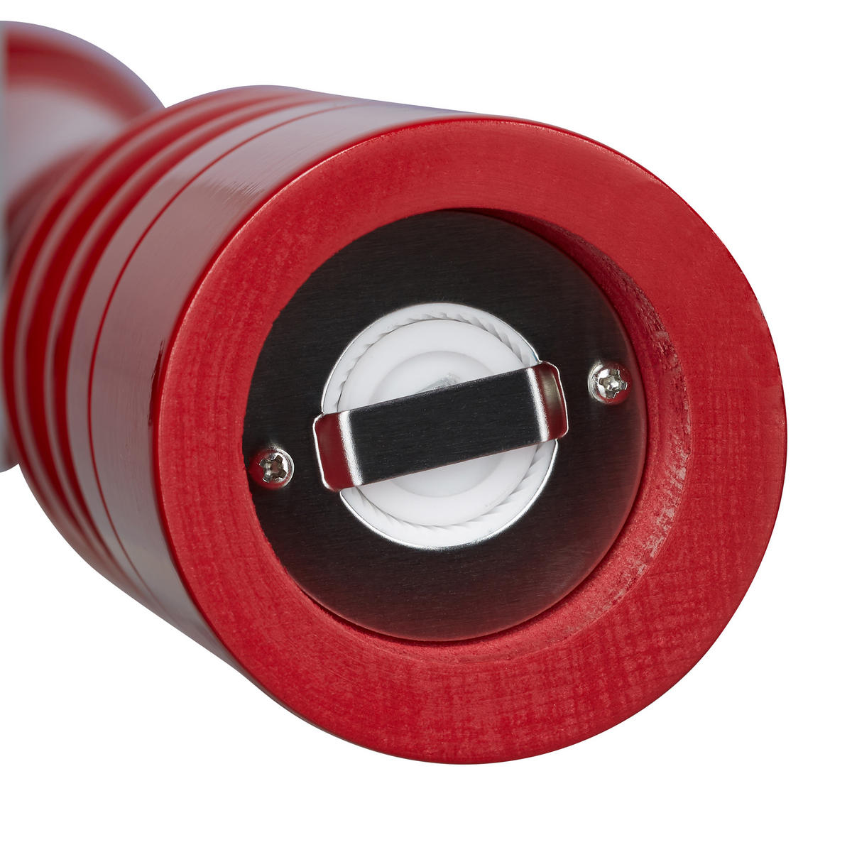 PFEFFERMÜHLE Keramikmahlwerk - Dunkelrot, Holz/Keramik (5.5/39.5/5.5cm) - Relaxdays