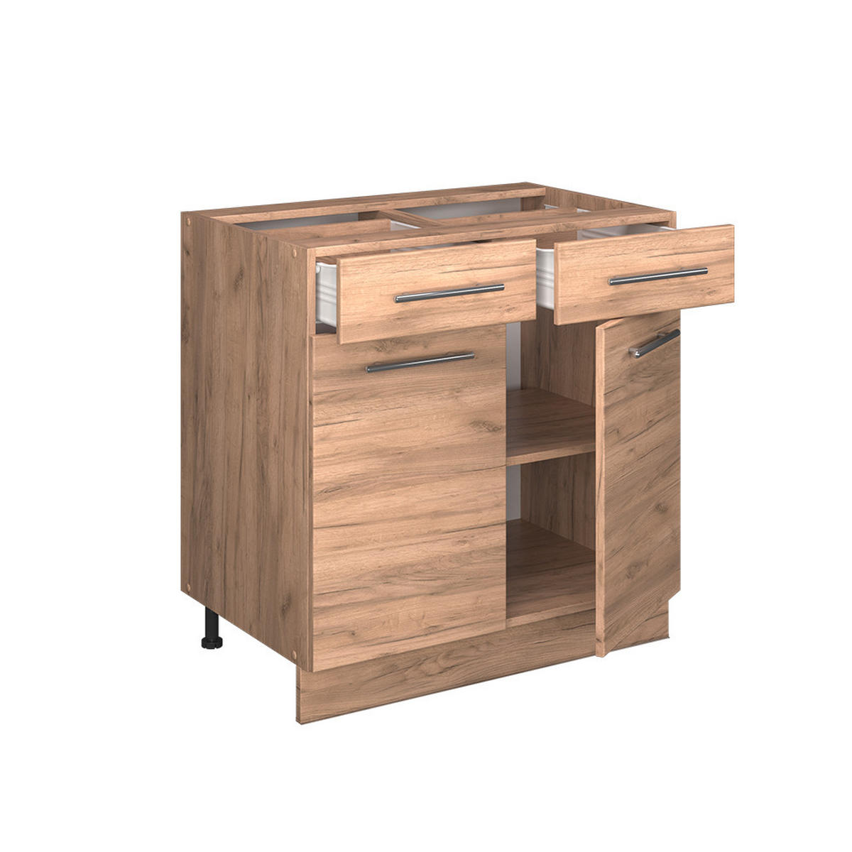 SPODNÍ SKŘÍŇKA KUCHYŇSKÉ LINKY Fame-Line Zlatý mocný dub - medově dubová, kompozitní dřevo (80/82/60cm) - Vicco