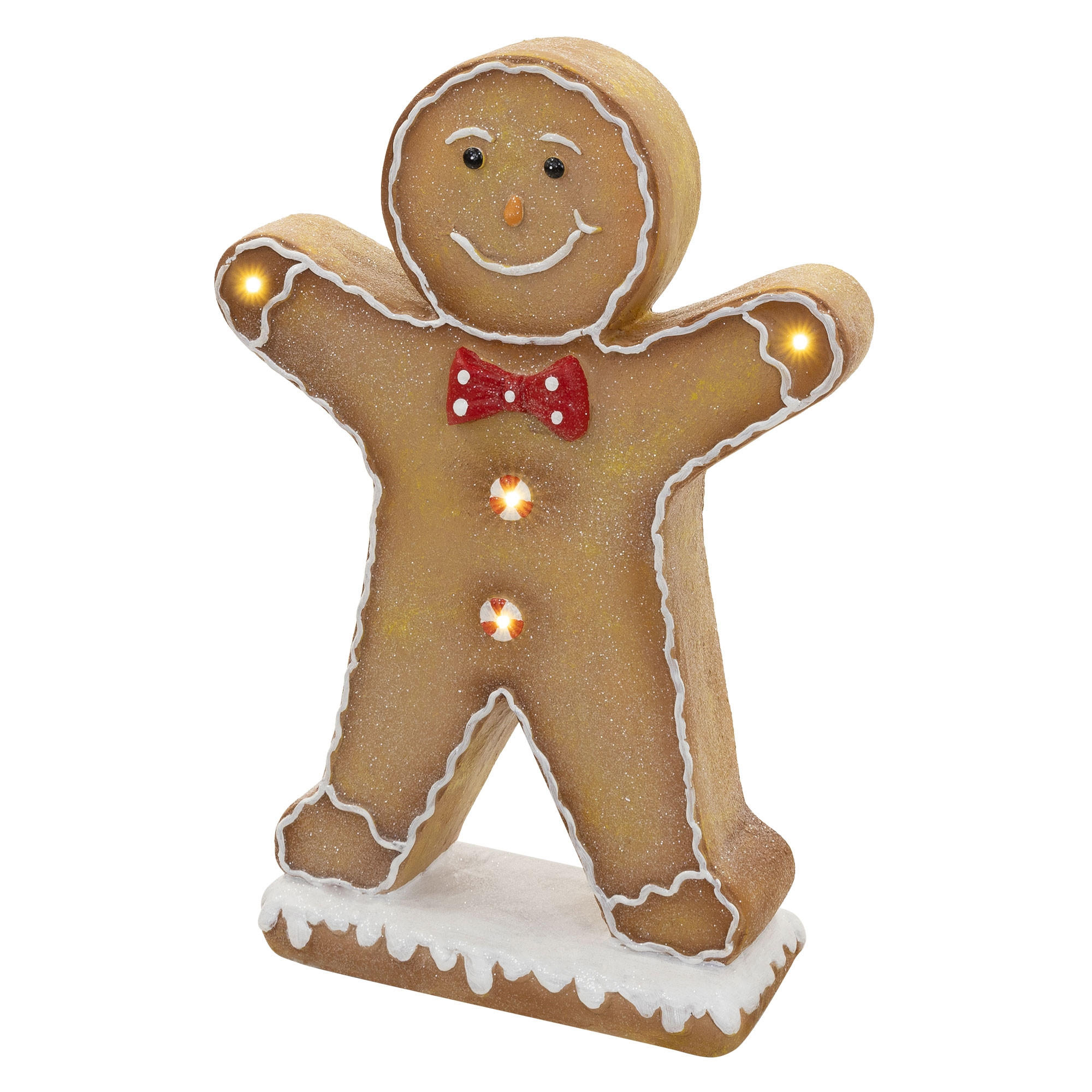 ECD-Germany Lebkuchenmann-Figur Braun 50x75x20 cm