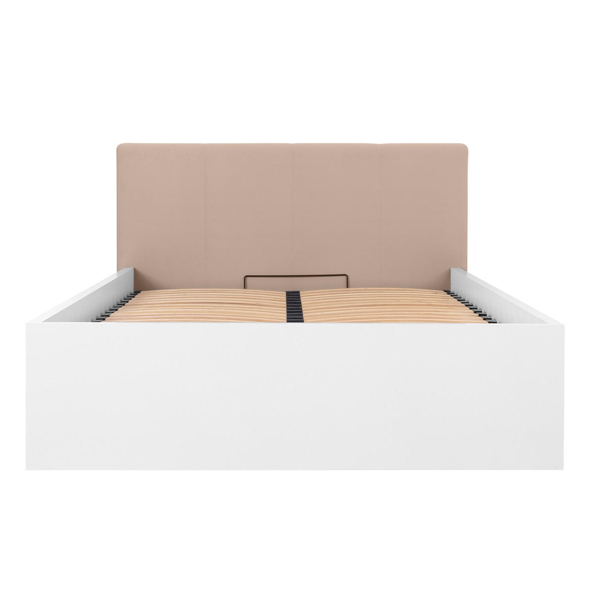 BOXSPRING POSTEL 140/200 Edwin Bílá a béžová - bílá, kompozitní dřevo (140/200cm) - Petits-meubles