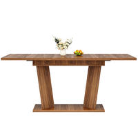 ESSTISCH Ausziehbar Dunkelbraun Modern Holzoptik 120-160cm - Dunkelbraun, Holzwerkstoff (80/160/76cm) - Urban Meuble