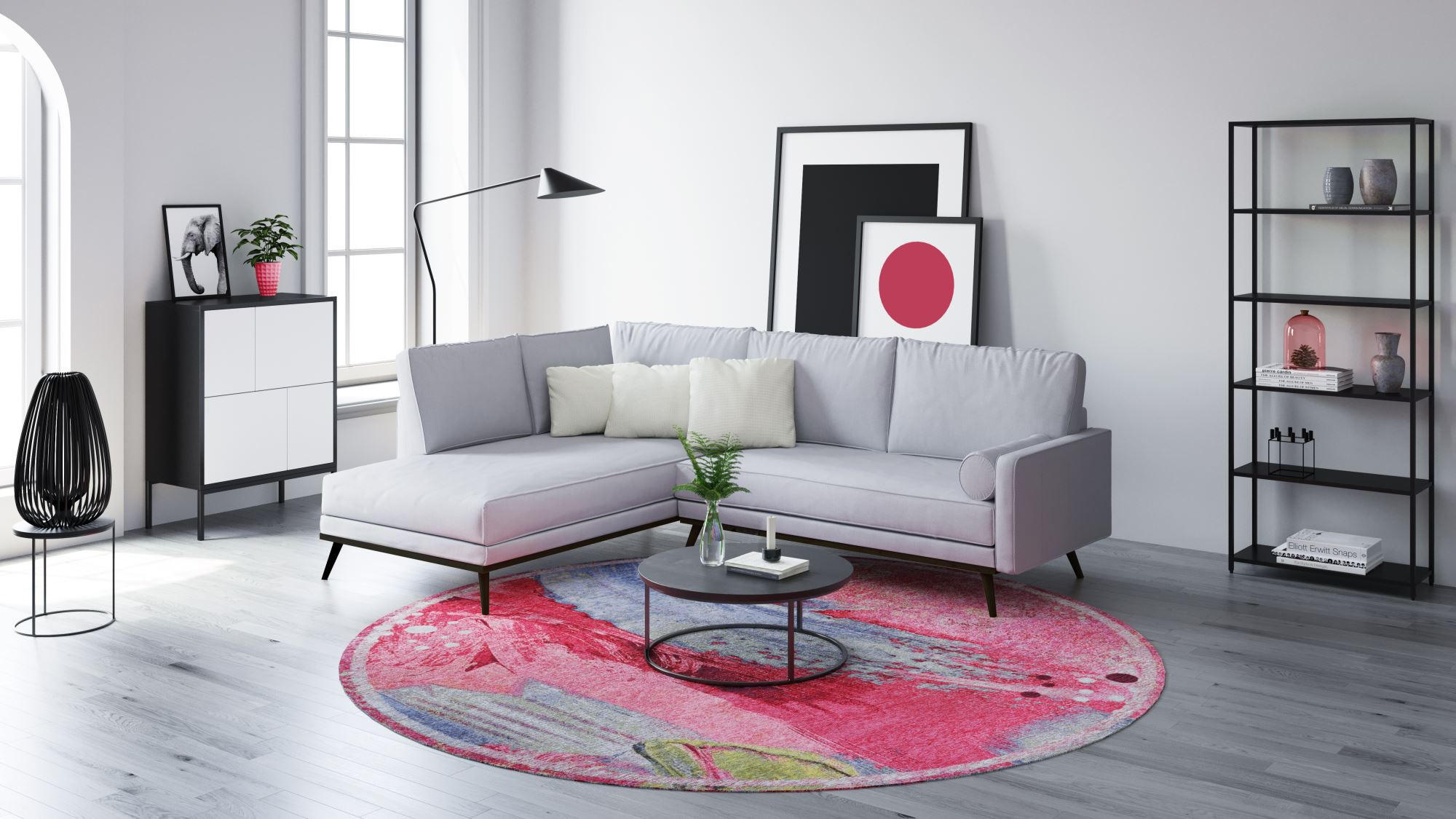 FLACHWEBETEPPICH Cosima 80x160 cm - Pink, Textil (80/160cm) - Gino Falcone