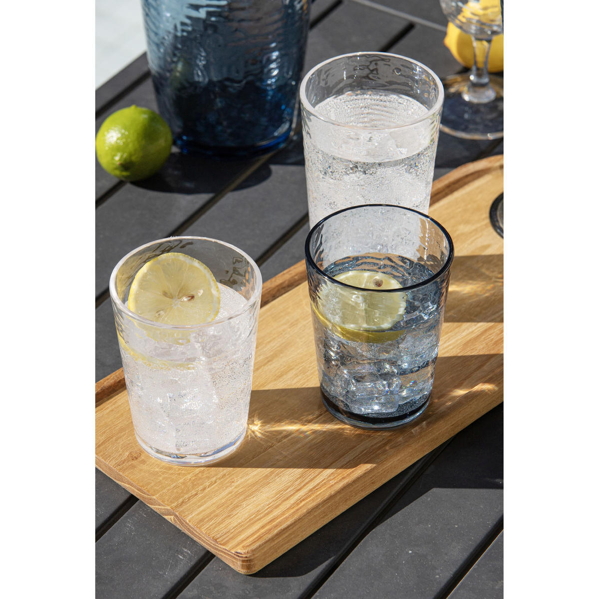 GLÄSER-SET Byron 4er Set Wasserglas - Klar, Kunststoff - Ladelle