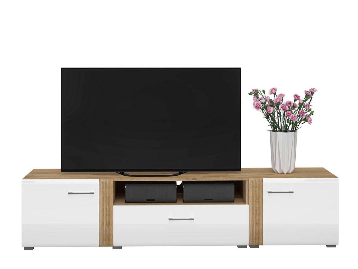WOHNZIMMER Set 6-tlg. – Adagio – Eichefarben - Eichefarben, Holzwerkstoff (65/196/42cm) - hi-markt