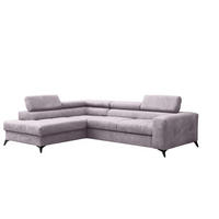 ECKSOFA Schlafsofa Amadeo In Anafi - Violett, Holzwerkstoff/Textil (271/202cm) - Fun Möbel