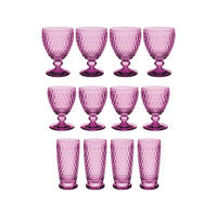 WEIN- & LONGDRINKGLÄSER Boston Coloured berry 12er Set - Violett, Glas - Villeroy & Boch