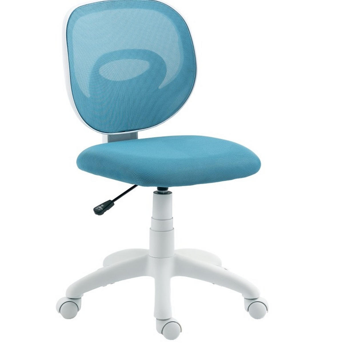DREHSTUHL 53/59,5/81-89 cm blau aus Kunststoff höhenverstellbar - Blau, Kunststoff (53/89/59.5cm) - OKWISH