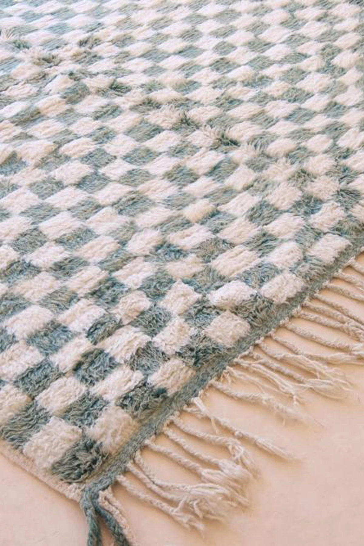 BERBERTEPPICH aus reiner Wolle 193x 212 cm - Grün, Naturmaterialien (193/212cm) - AFK Living