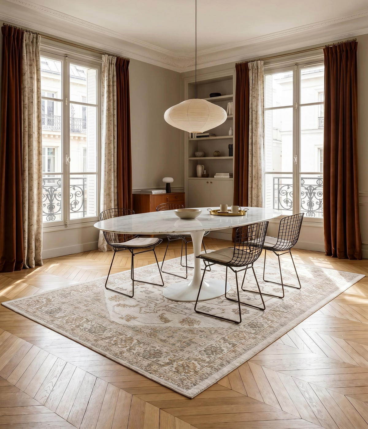 TEPPICH aus recycelten Fasern im Designstil grün - Grün, Textil (200/290cm) - AFK Living