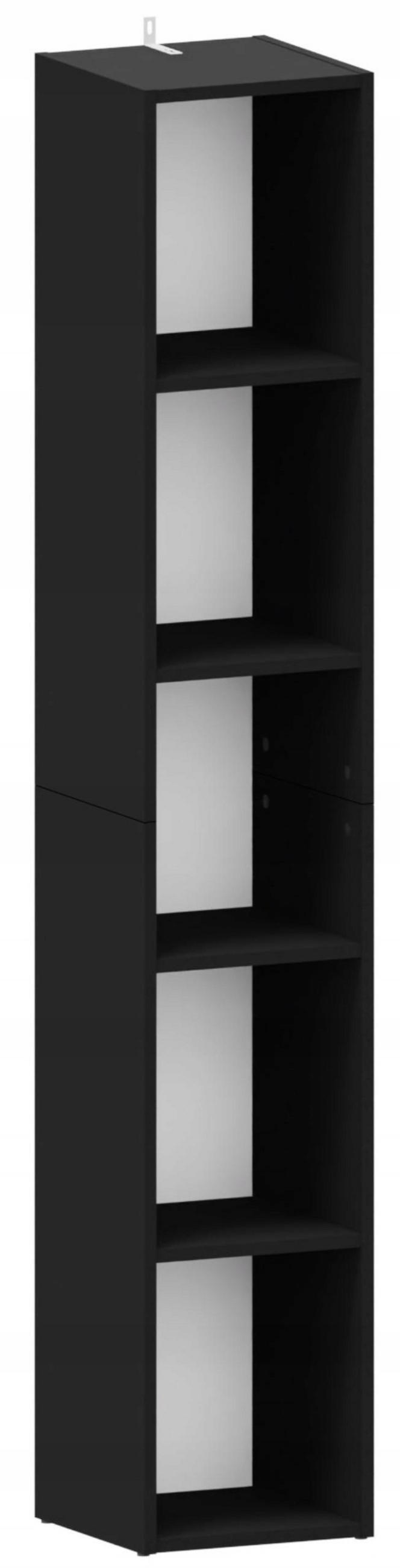 Matkam Möbel Hochregal Schwarz 30x175x30 cm