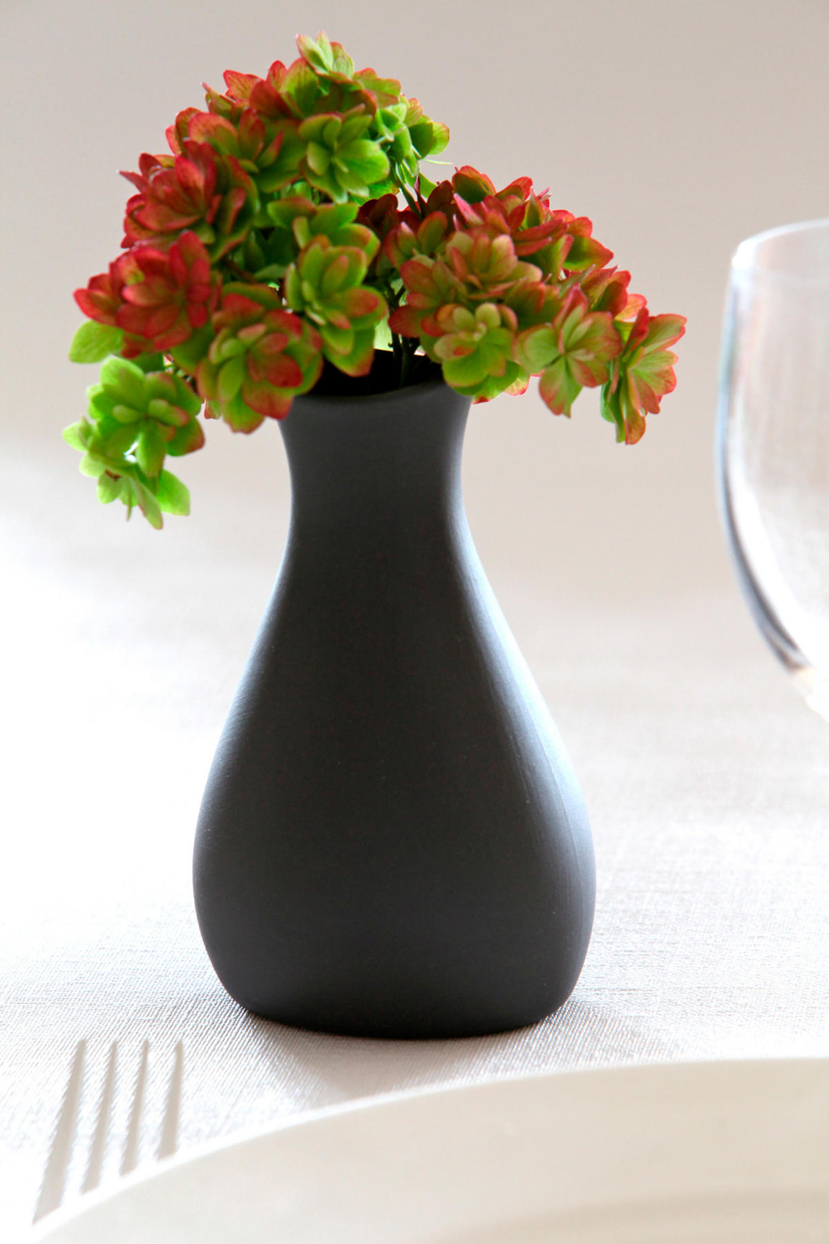 FLASCHE MIT AUSGIESSER Schieferstein ohne Schrift 25 cl - Schieferfarben, Keramik (7.5/6.5/8.3cm) - Revol Porcelaine France