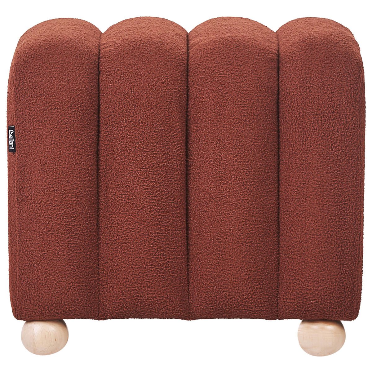 POUF Bouclé Goldbraun Idyllwild - Goldfarben, Textil (49/45/39cm) - Beliani