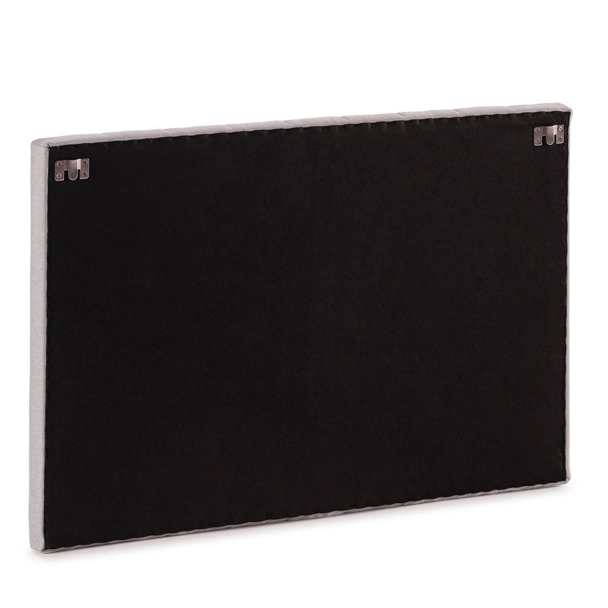 KOPFTEIL Eris 90x60 cm Hellgrau - Grau, Textil (5/90/90cm) - VS Venta-stock