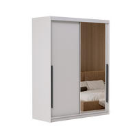 SCHIEBETÜRENSCHRANK SILENTE 160 cm mit Einlegeböden und Kleiderstange - Beige, Holzwerkstoff (160/205/60cm) - Idohome