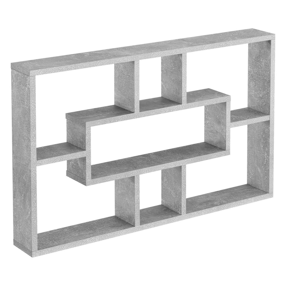 WANDREGAL Qinngua - Grau, Holzwerkstoff (77/48/10cm) - [en.casa]
