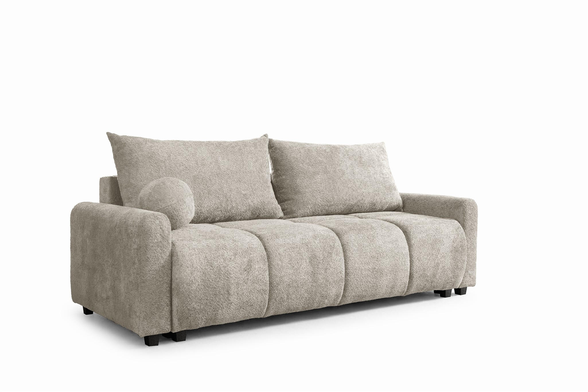 SCHLAFSOFA Giana - Beige, Holzwerkstoff/Textil (230/100/100cm) - Fun Möbel