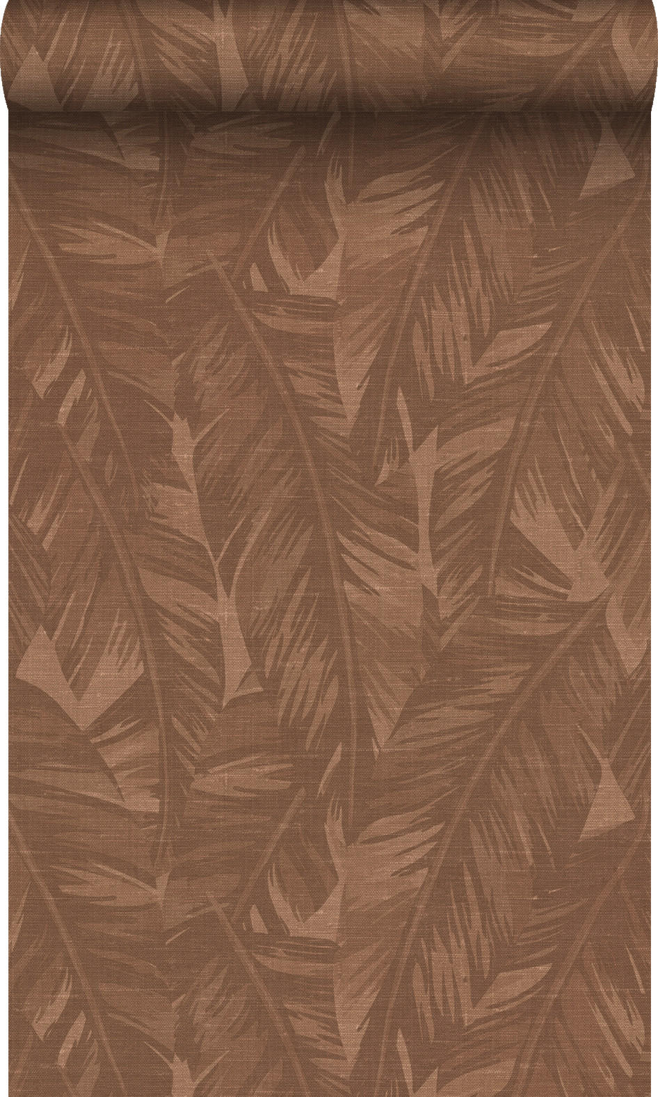 TAPETE Bananenblätter 50 x 900 cm - Braun, Papier (50/900cm) - Origin Wallcoverings