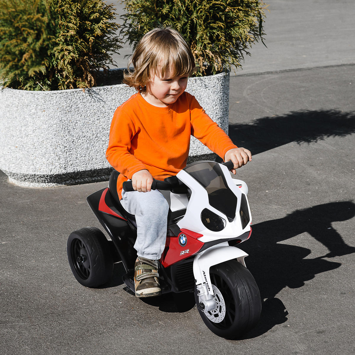 ELEKTRO KINDERMOTORRAD, Schwarz/Rot, PP+ Stahl - Rot, Kunststoff (66/37/44cm) - HOMCOM