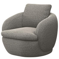 SESSEL - Schwarz/Grau, Kunststoff/Textil (92/74/90cm) - home24