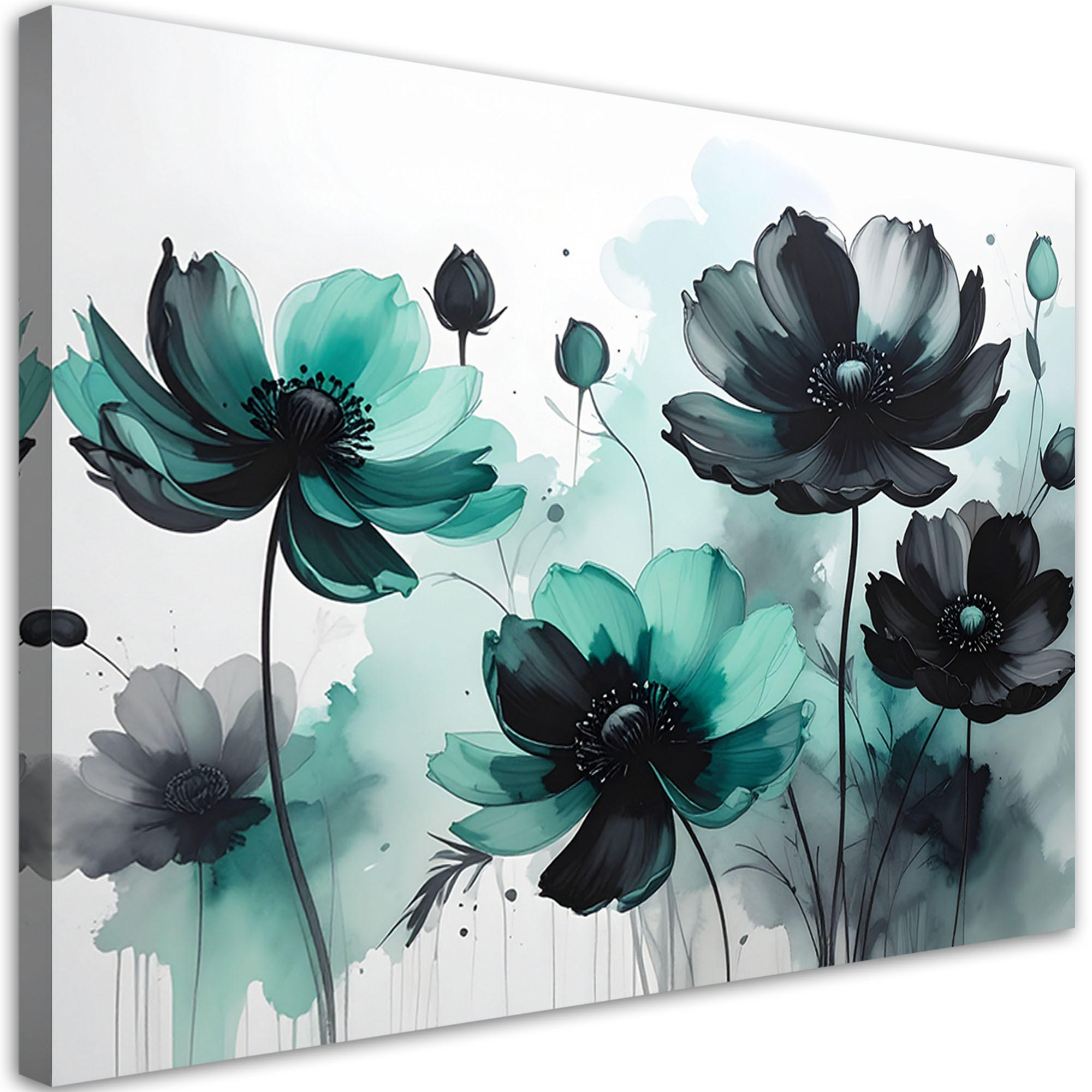 Feeby Wandbild, Türkis 60x40 cm