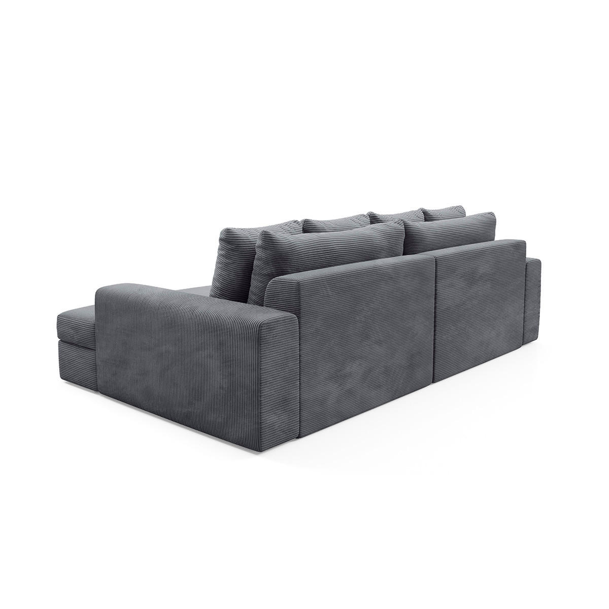 SOFA Paola 3 Sitzplätze Grau - Grau, Holz (272/86/167cm) - Petits-meubles