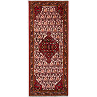 ORIENTTEPPICH handgeknüpft Assadabad Beige, Rot 193/80 cm Schurwolle - Beige/Rot, Textil (80/193cm) - Looma