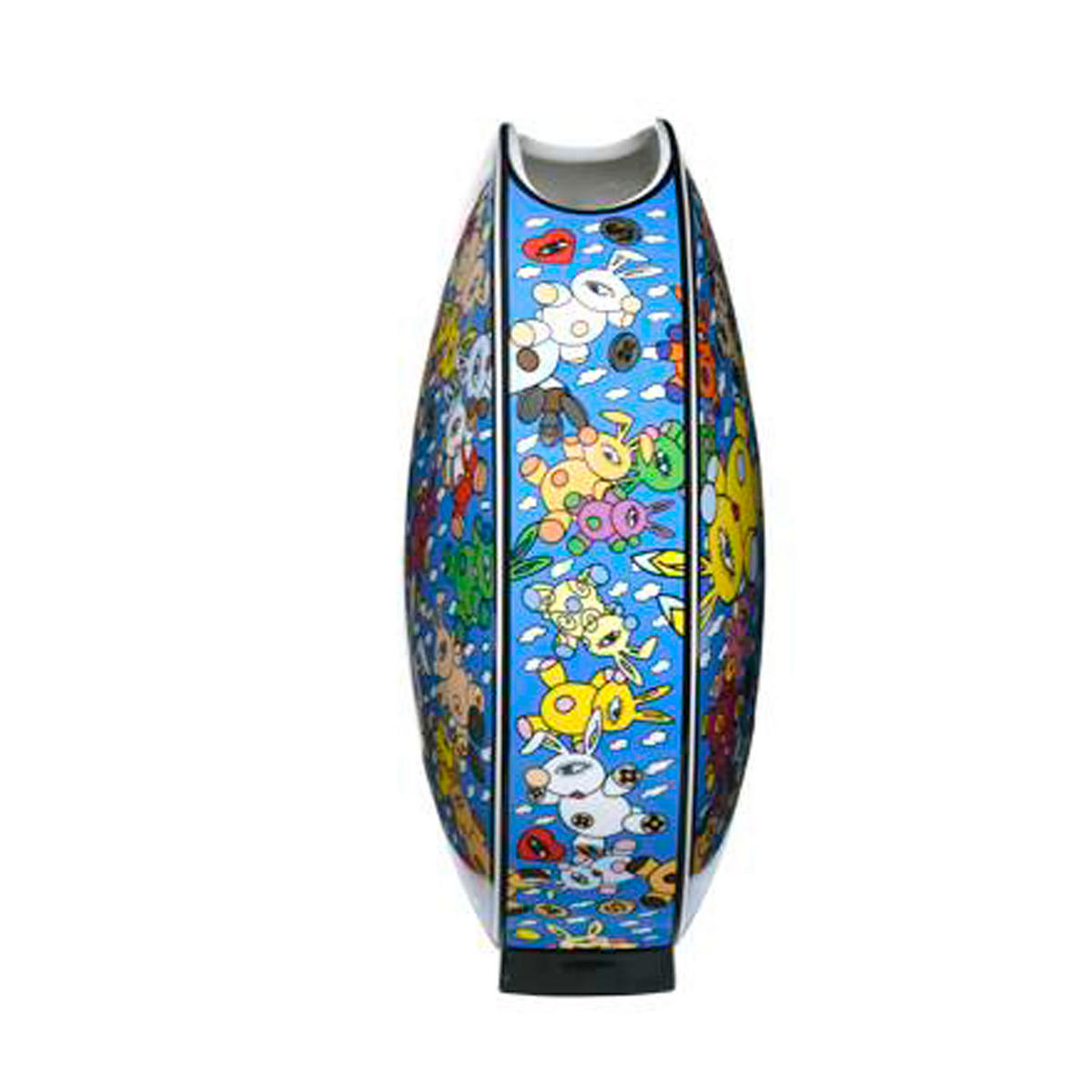 VASE Bergonzoli - Magic Bunny Explosion, Porzellan - Multicolor, Keramik (30cm) - Goebel