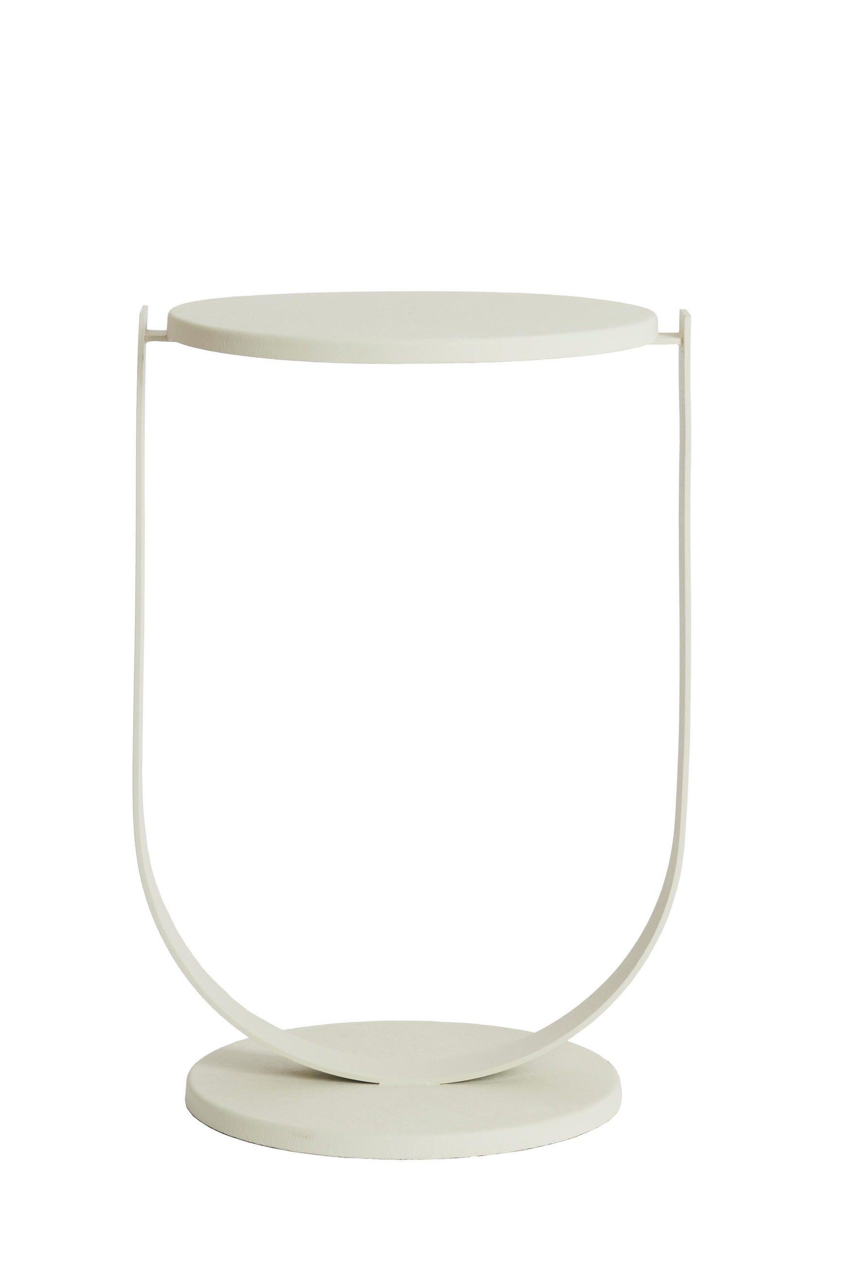 BEISTELLTISCH Triana Weiß 45/45/65.5 cm - Weiß, Metall (45/45/65.5cm) - Light & Living