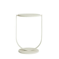 BEISTELLTISCH Triana Weiß 45/45/65.5 cm - Weiß, Metall (45/45/65.5cm) - Light & Living