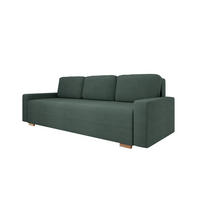 SCHLAFSOFA Celeste – modernes Design trifft auf höchsten Komfort, Grün - Grün, Holz (225/80/94cm) - Panda Möbel