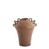 VAZE Volca Braun 24/20.5/28 cm - Braun, Keramik (28cm) - Light & Living