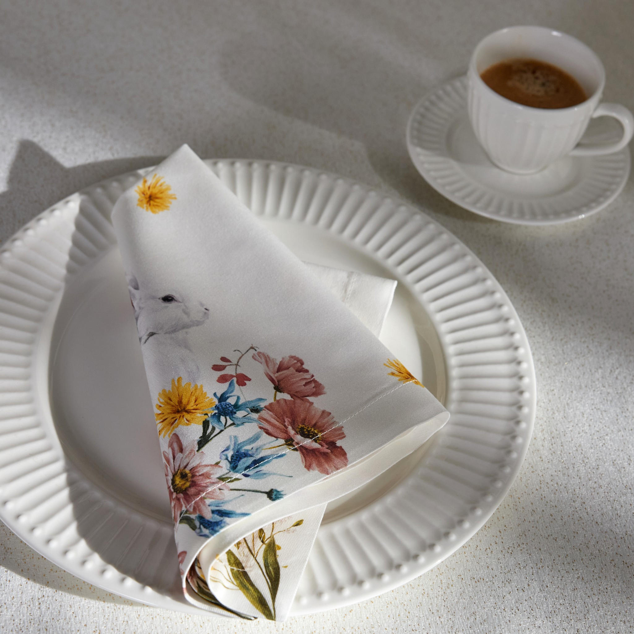 MITTELDECKE Sirsobunny - Rosa, Textil (40/40/1cm) - home&you
